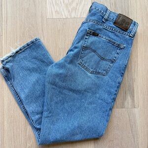 Lee Men's Light Blue Straight Jeans